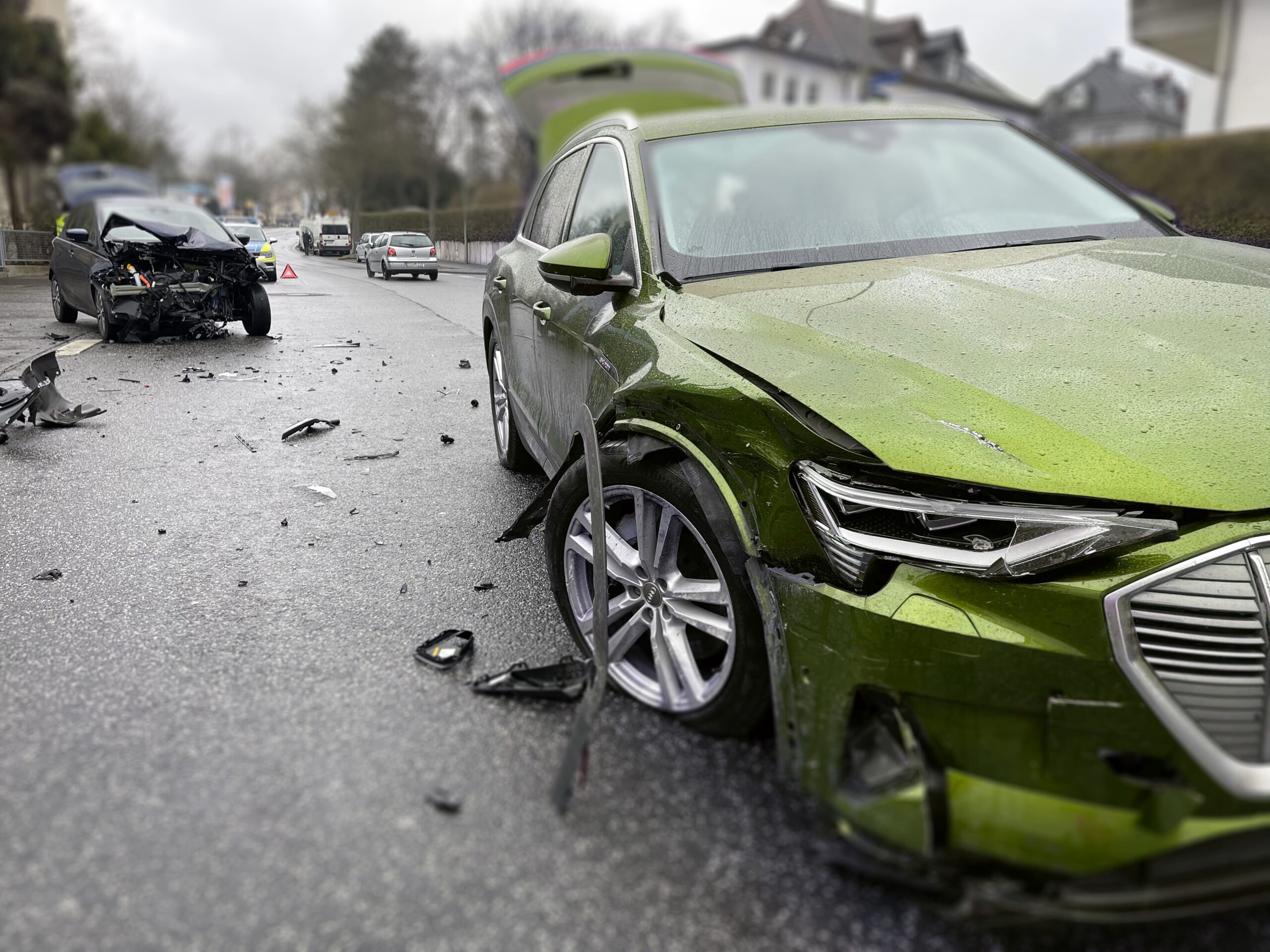 Ein Bild von einem Autounfall in Kassel