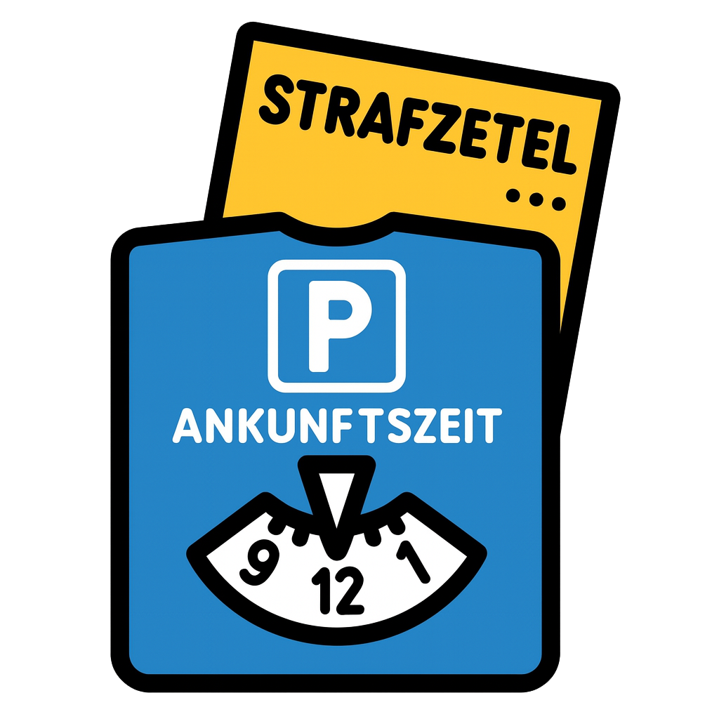 Parkscheibe Button